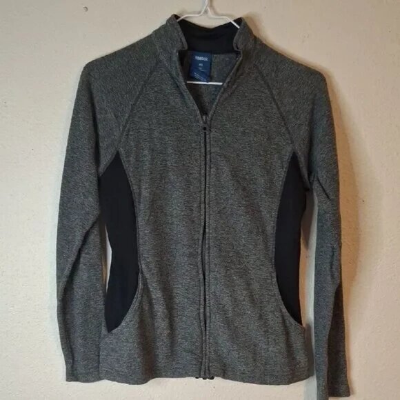 Reebok Gray and Black Zip-Up Jacket Size XS - Picture 1 of 5